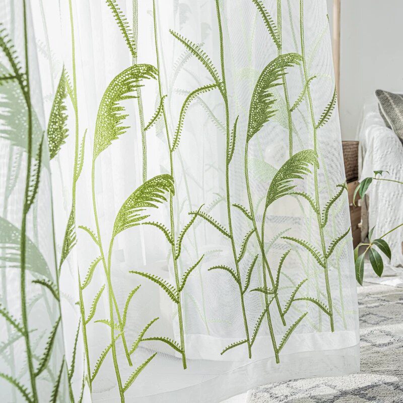 leaves-embroidered-curtains, voile-curtains, embroidered-curtains, edit-home-curtains