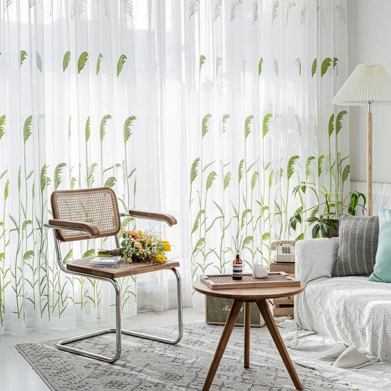 leaves-embroidered-curtains, voile-curtains, embroidered-curtains, edit-home-curtains