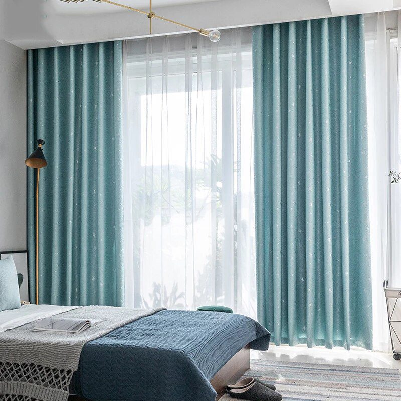 blue-living-room-curtains, blackout-curtains, edit-home-curtains