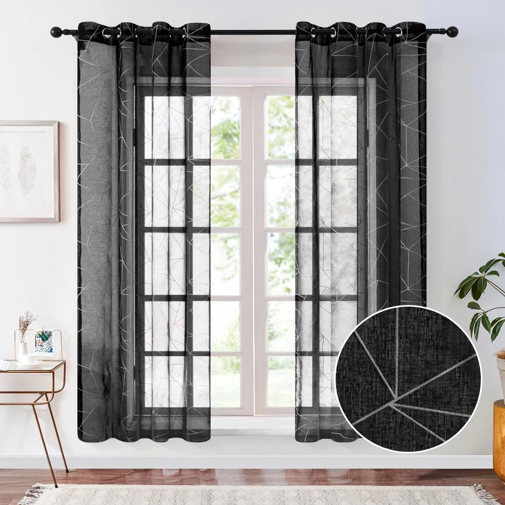 Perfect Grey Voile Bedroom Curtains by Edit Home - Image 9