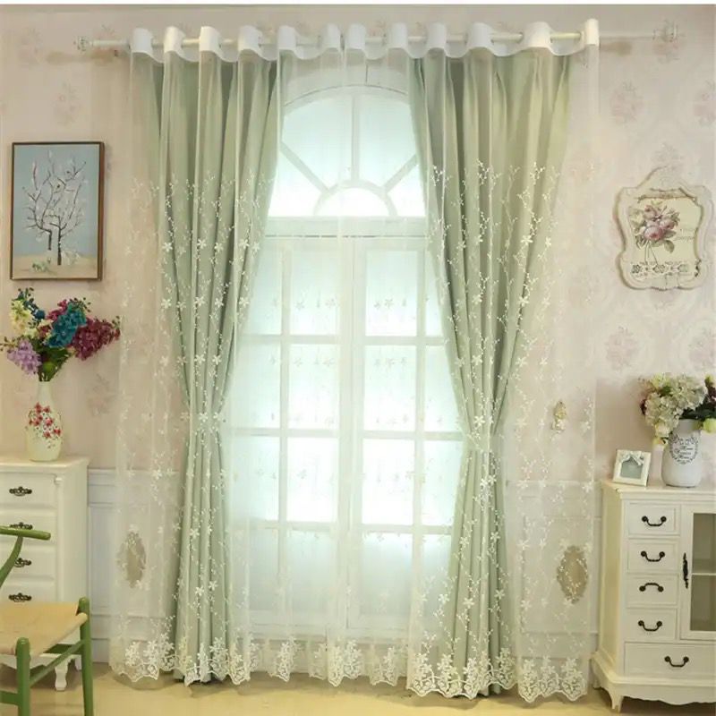 green-living-room-curtains, blackout-curtains, edit-home-curtains