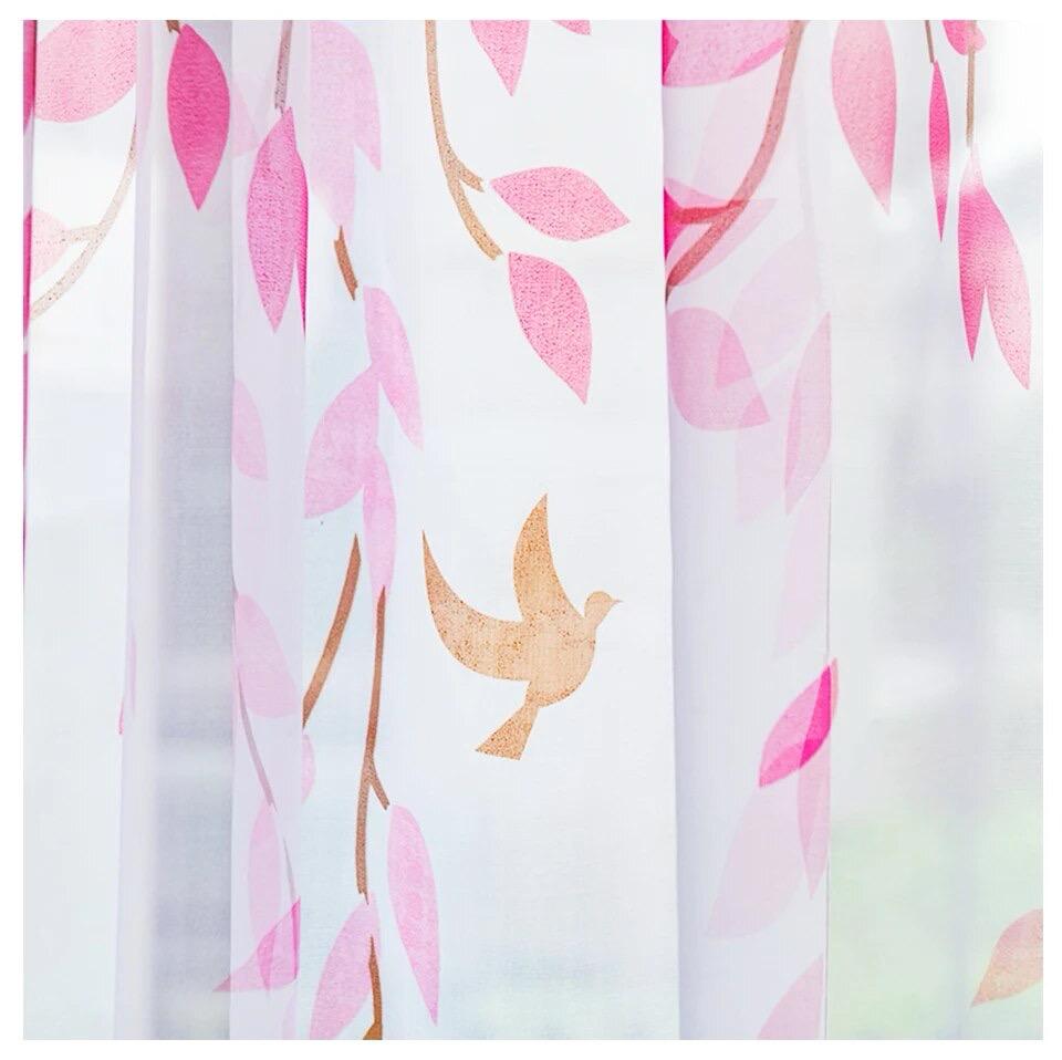 leaf-print-curtains, red-curtains, sheer-curtains-by-edit-home