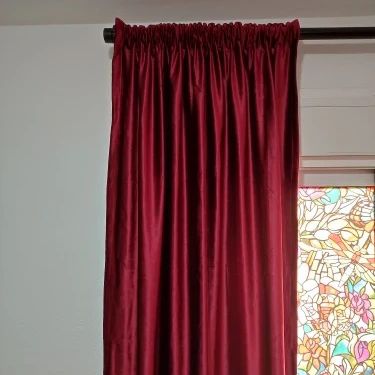 Red Wine Velvet Curtains