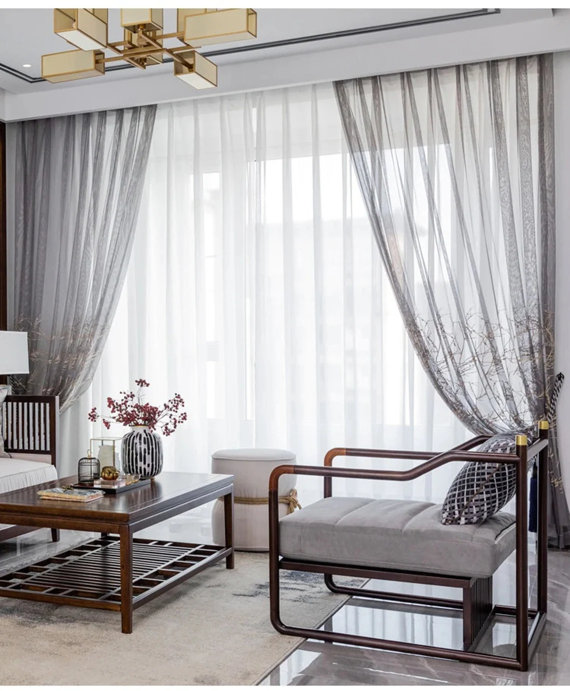 grey-voile-curtains, embroidered-curtains, edit-home-curtains
