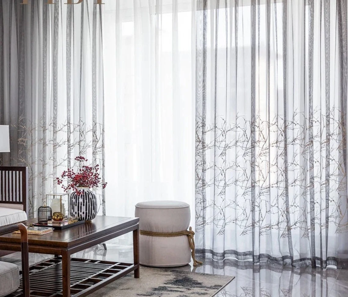Likely Grey Voile Curtains | Bedroom Curtains by Edit Home - Image 3