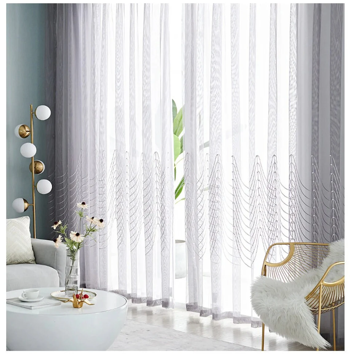 Likely Grey Voile Curtains | Bedroom Curtains by Edit Home - Image 8