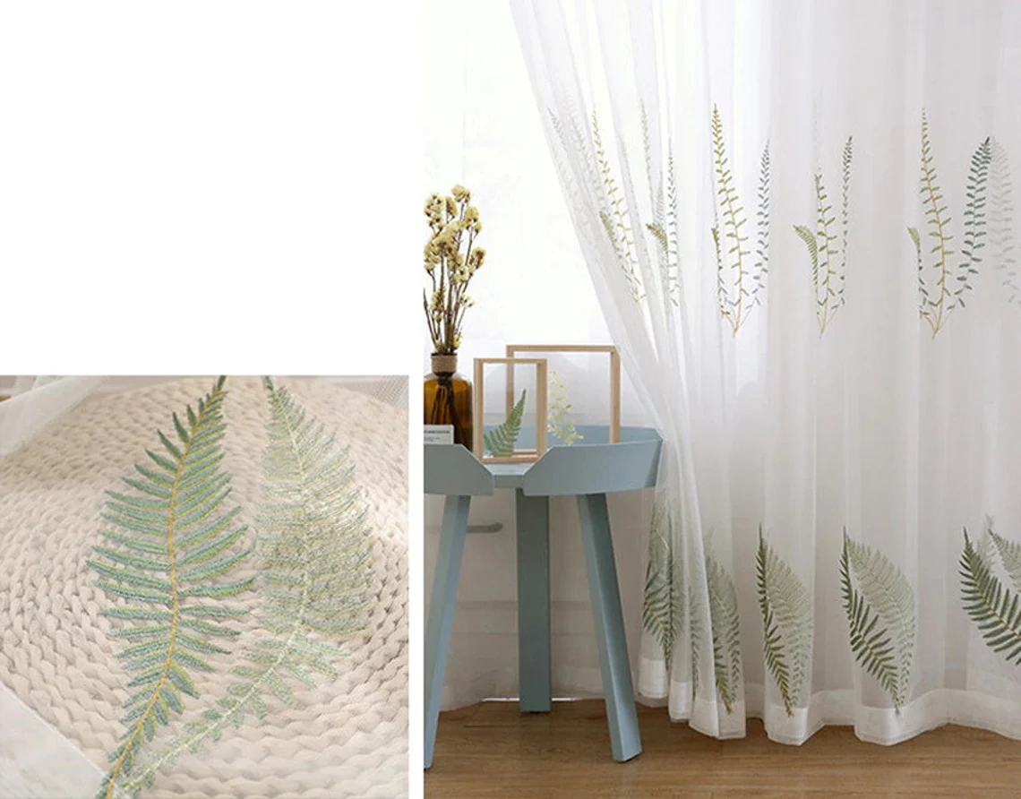Best Green Curtains | Embroidered Curtains by Edit Home - Image 8