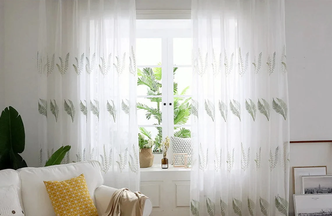 green-curtains, voile-curtains, edit-home-curtains