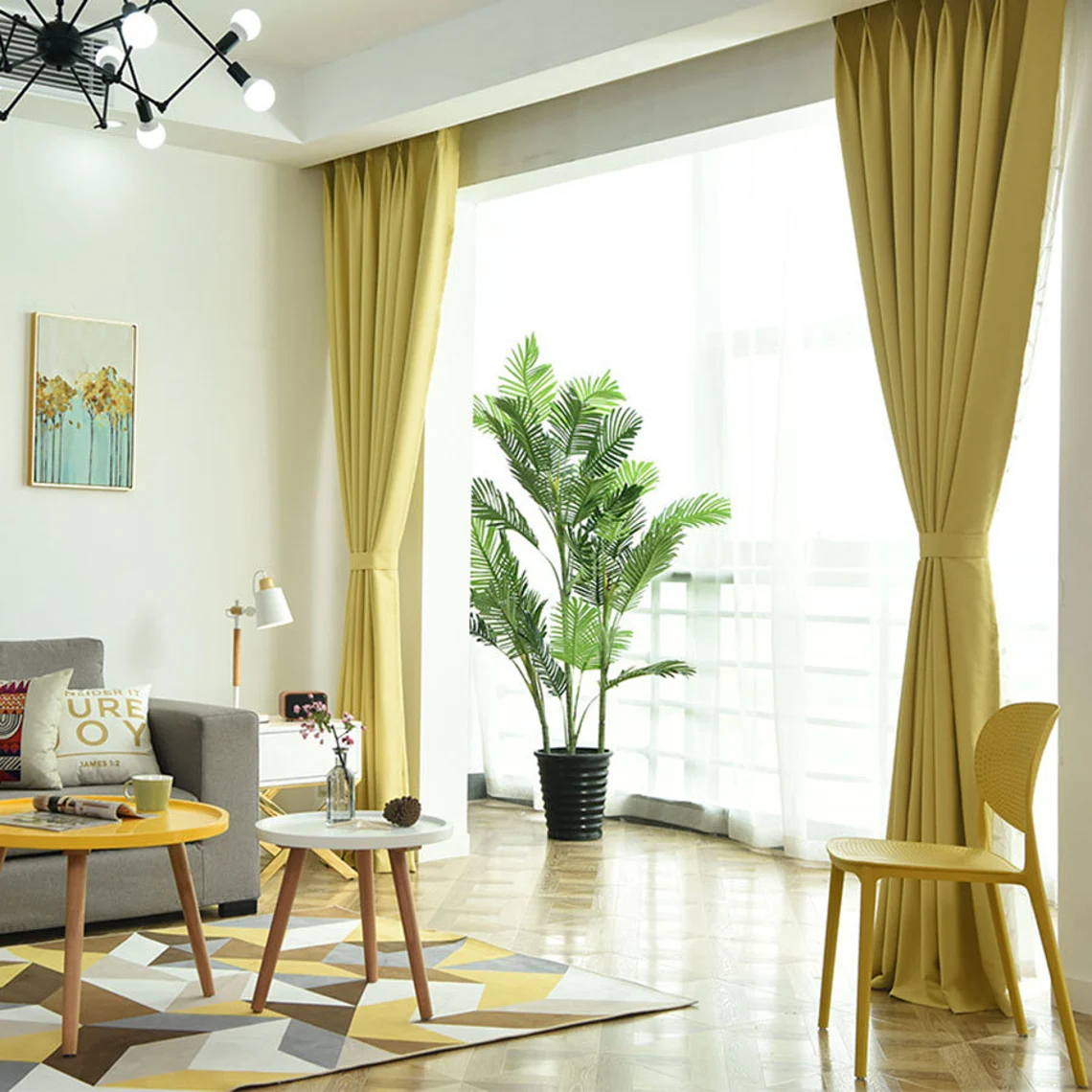 blackout-yellow-curtains, blackout-curtains, edit-home-curtains