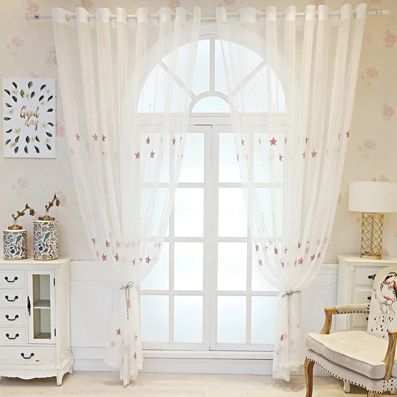 embroidered-white-sheer-curtains, stra-curtains, sheer-curtains, edit-home-curtains