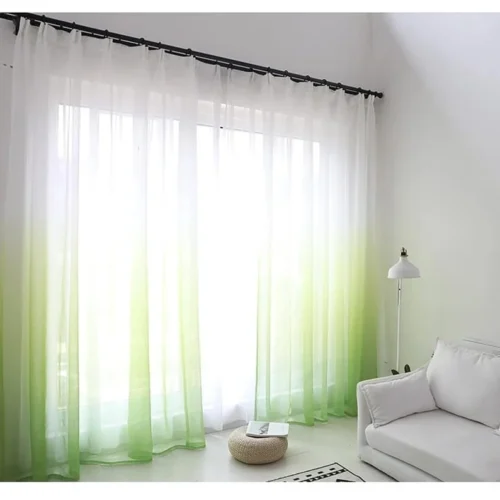 green-bedroom-sheer-curtains, voile-curtains, edit-home-curtains