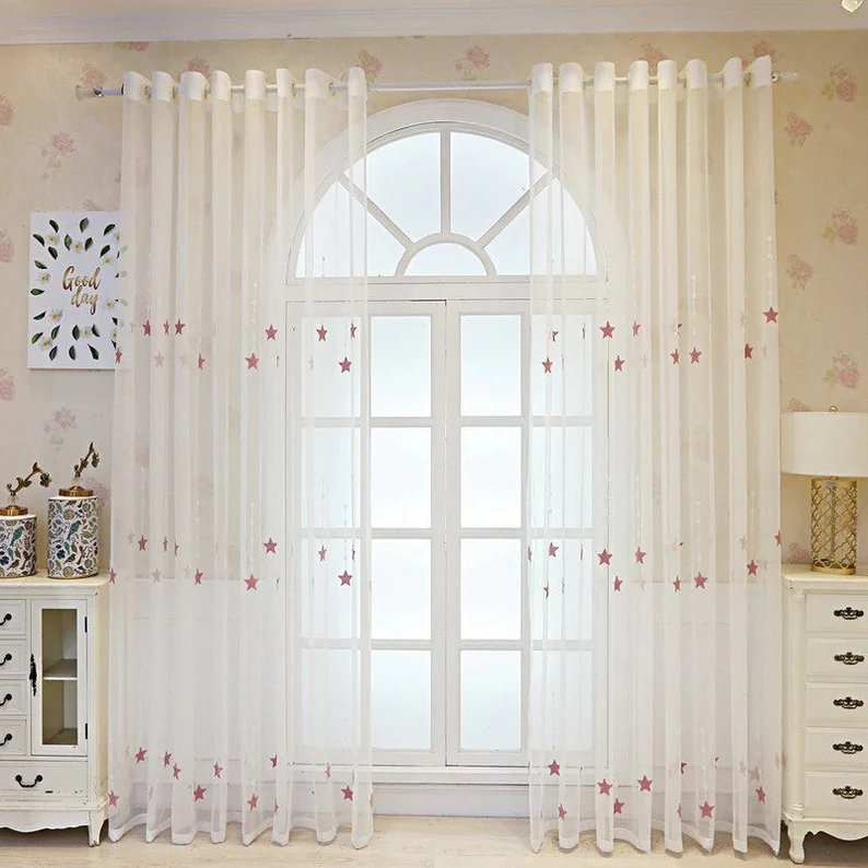 embroidered-white-sheer-curtains, stra-curtains, sheer-curtains, edit-home-curtains