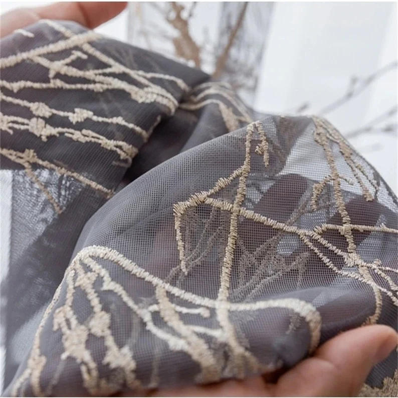 grey-voile-curtains, embroidered-curtains, edit-home-curtains