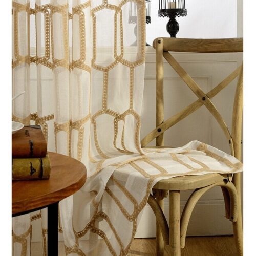 brown-embroidered-curtains, voile-curtains, embroidered-curtains, edit-home-curtains