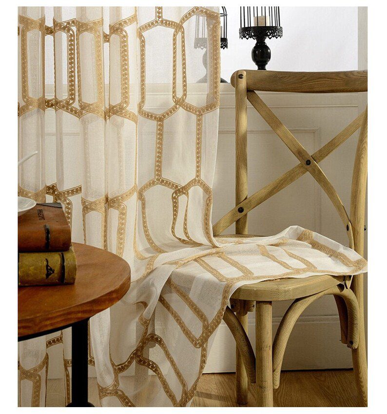brown-embroidered-curtains, voile-curtains, embroidered-curtains, edit-home-curtains