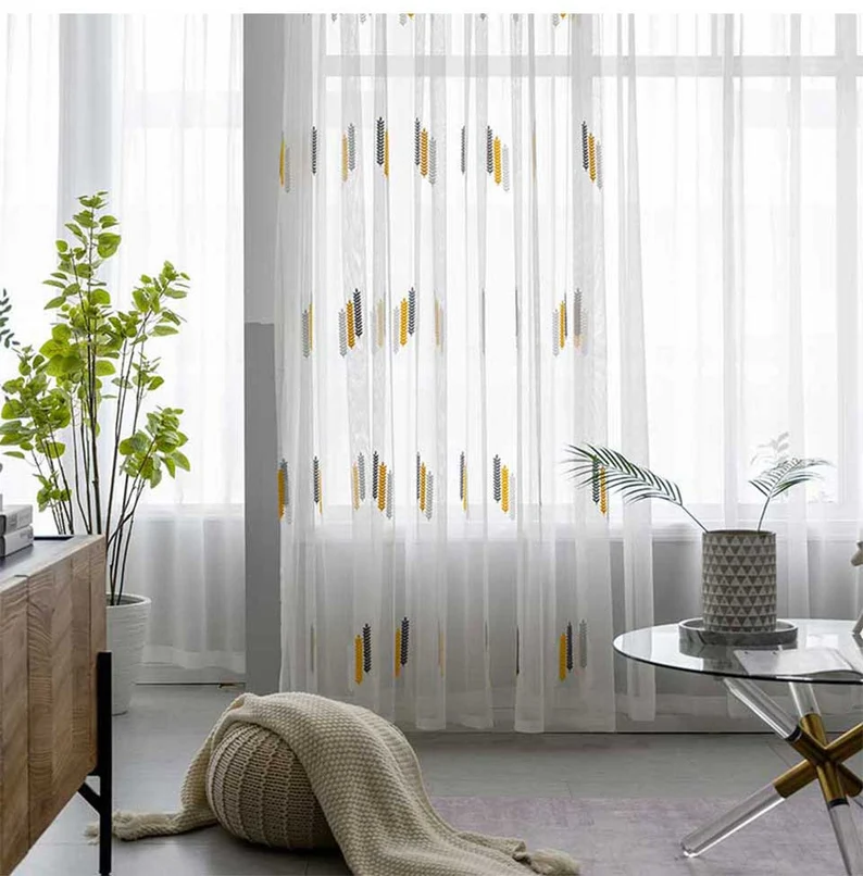 yellow-embroidered-curtains,voile-curtains-for-living-room,edit-home-curtains