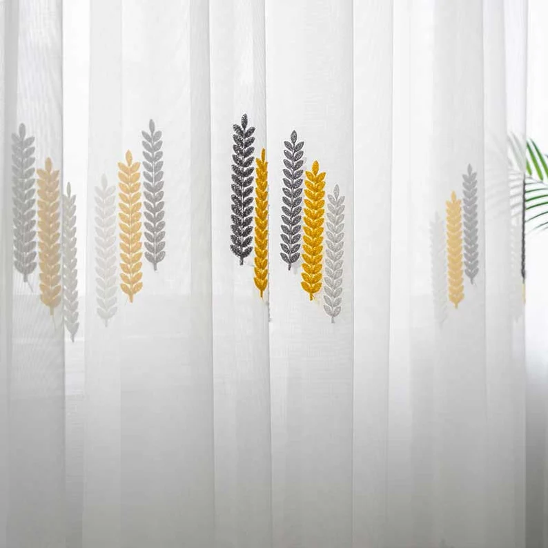 yellow-embroidered-curtains,voile-curtains-for-living-room,edit-home-curtains