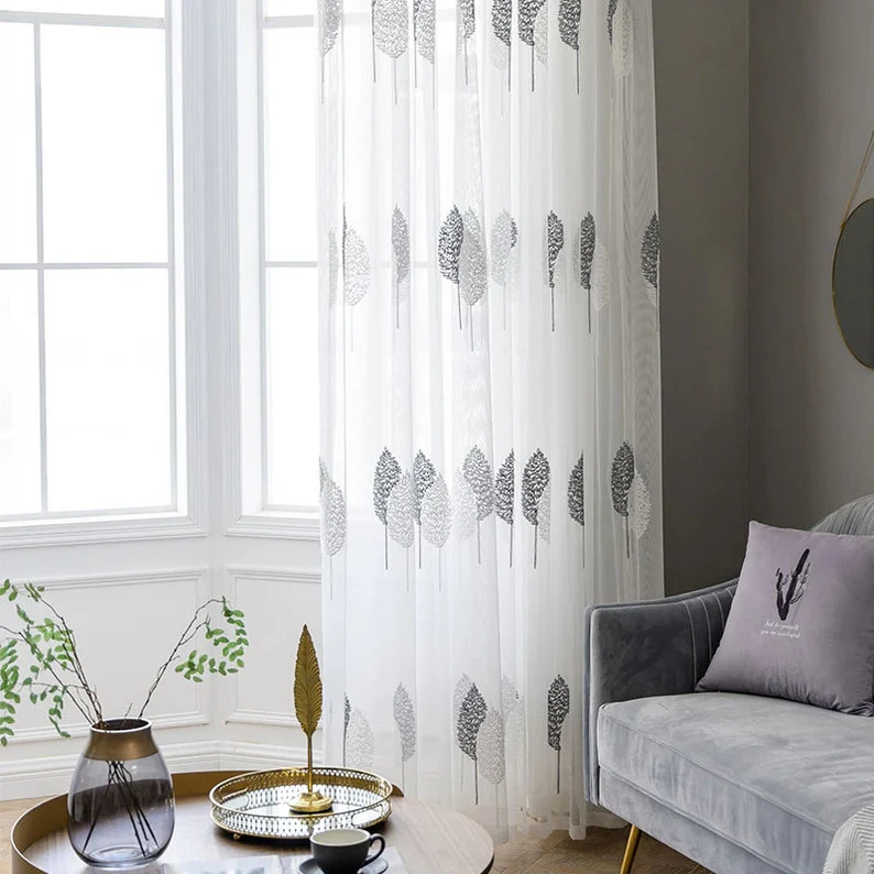 white-sheer-curtains, embroidered-curtains, edit-home