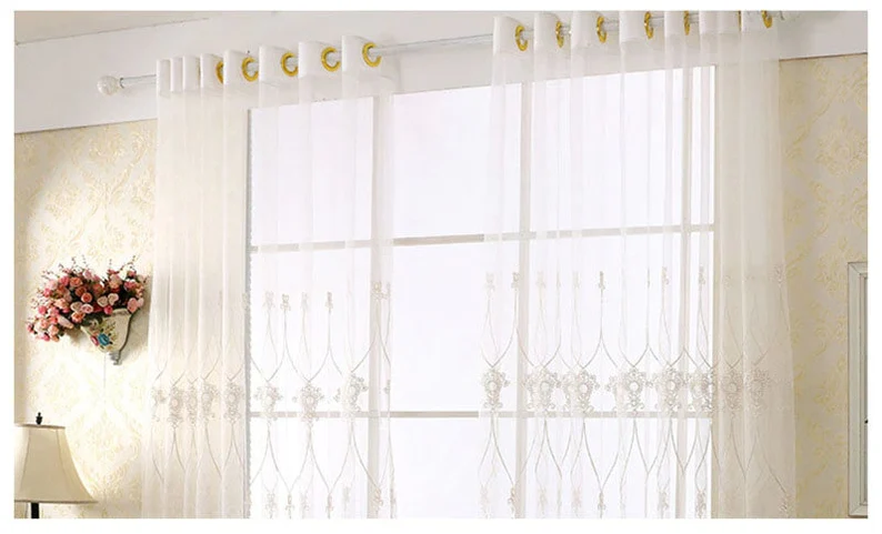 Best Floral Embroidered Sheer Curtains | Edit Home - Image 3