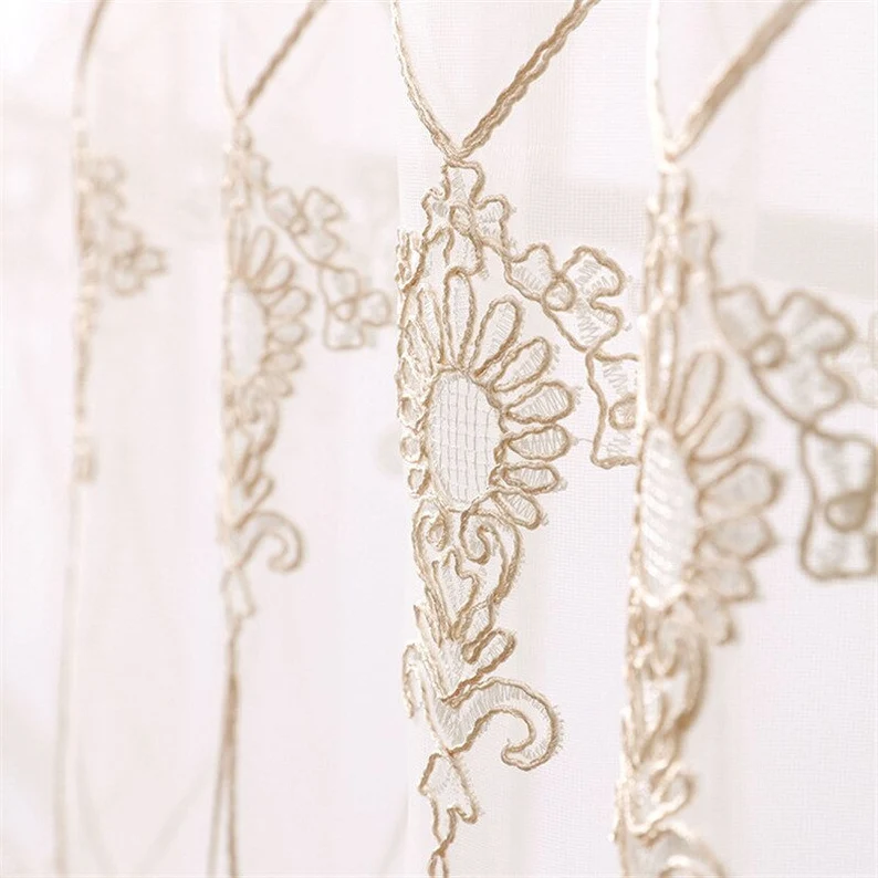 floral-embroidered-sheer-curtains, voile-curtains, edit-home-curtains