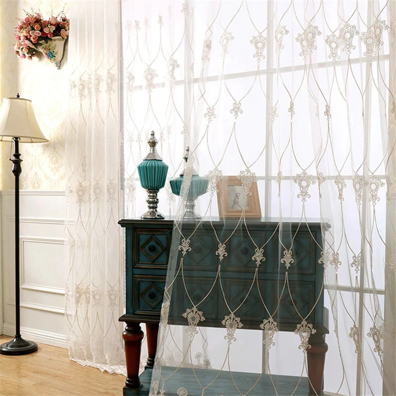floral-embroidered-sheer-curtains, voile-curtains, edit-home-curtains
