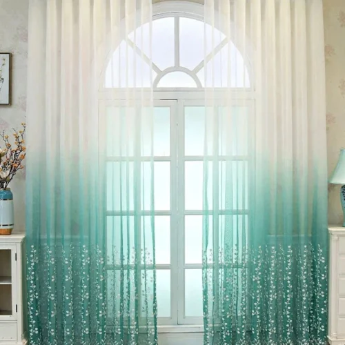 green-embroidered-sheer-curtains, voile-curtains, edit-home-curtains