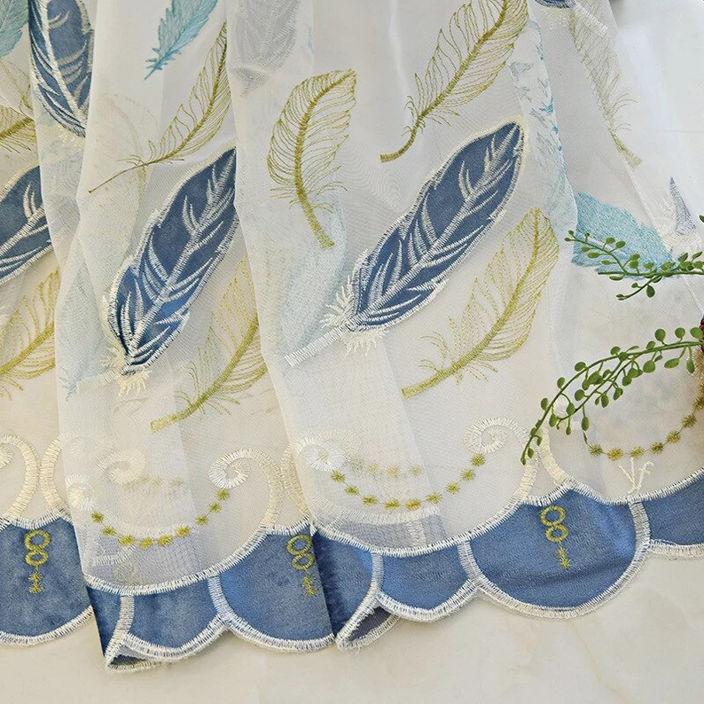 blue-embroidered-curtains, embroidered-curtains, edit-home-curtains