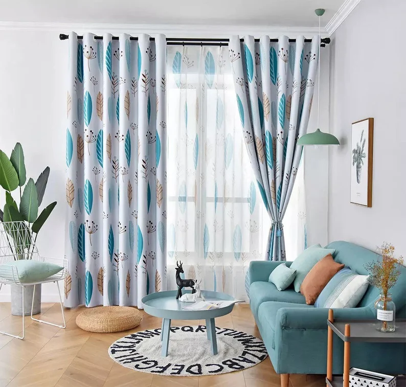 blue-blackout-curtains, edit-home-curtains