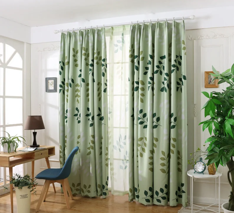 green-blackout-curtains, blackout-curtains, edit-home-curtains