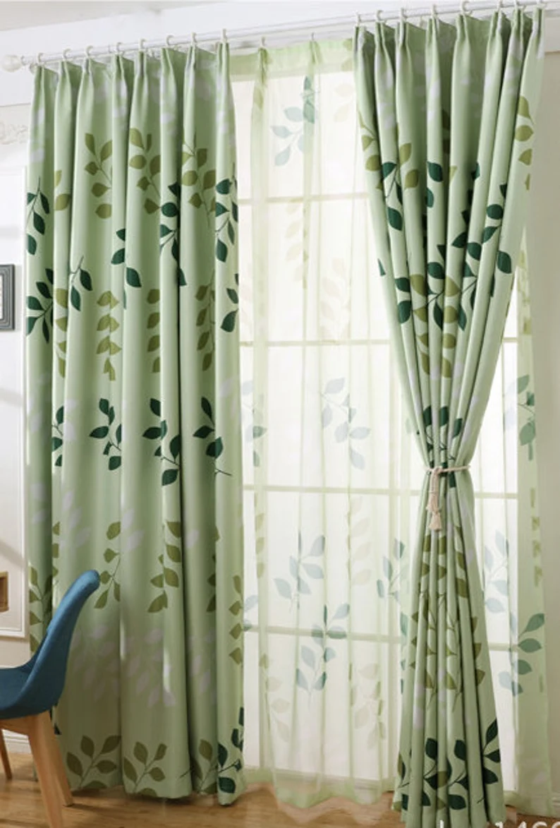 green-blackout-curtains, blackout-curtains, edit-home-curtains
