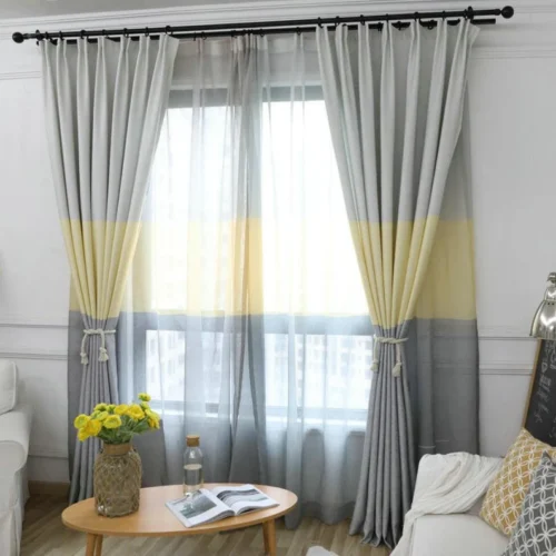 grey-yellow-bedroom-curtains, blackout-curtains, edit-home-curtains