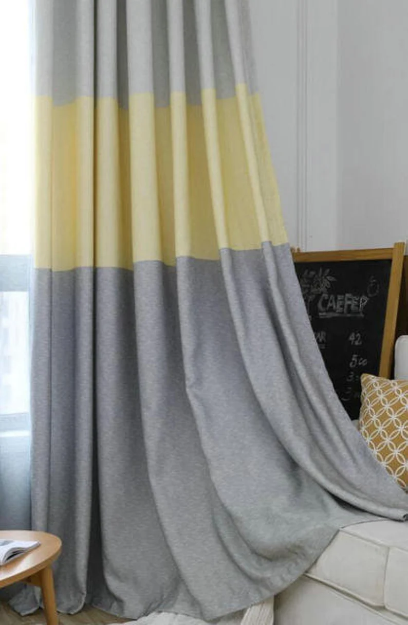 grey-yellow-bedroom-curtains, blackout-curtains, edit-home-curtains