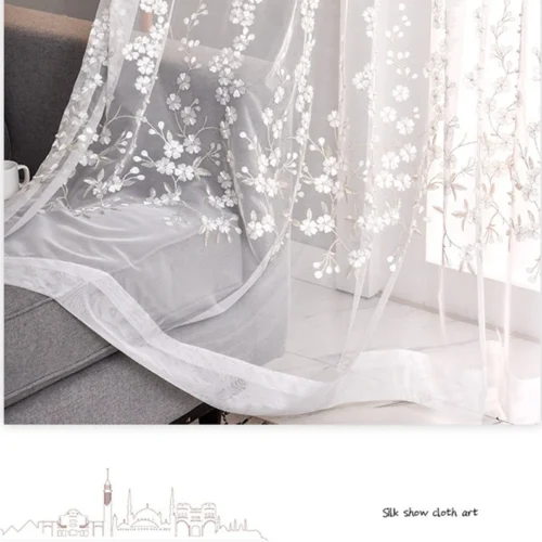 leaf-embroidered-white-curtains, embroidered-curtains, edit-home-curtains