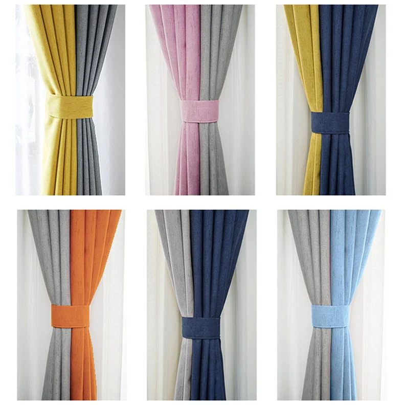 Best Navy Blue Yellow Blackout Curtains by Edit Home - Image 2