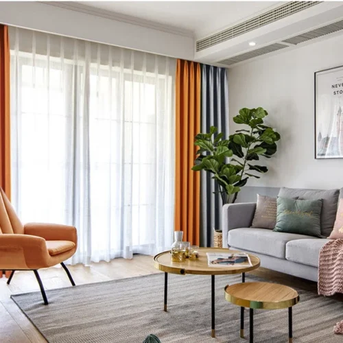 orange-grey-blackout-curtains, blackout-curtains, edit-home-curtains