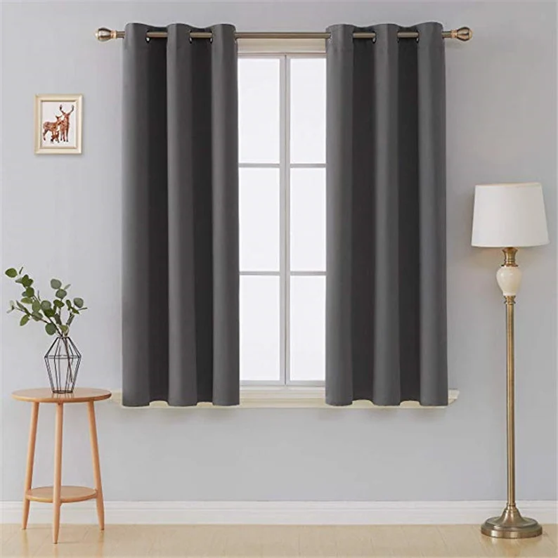 Cheer Blackout Grey Curtains | Edit Home - Image 4