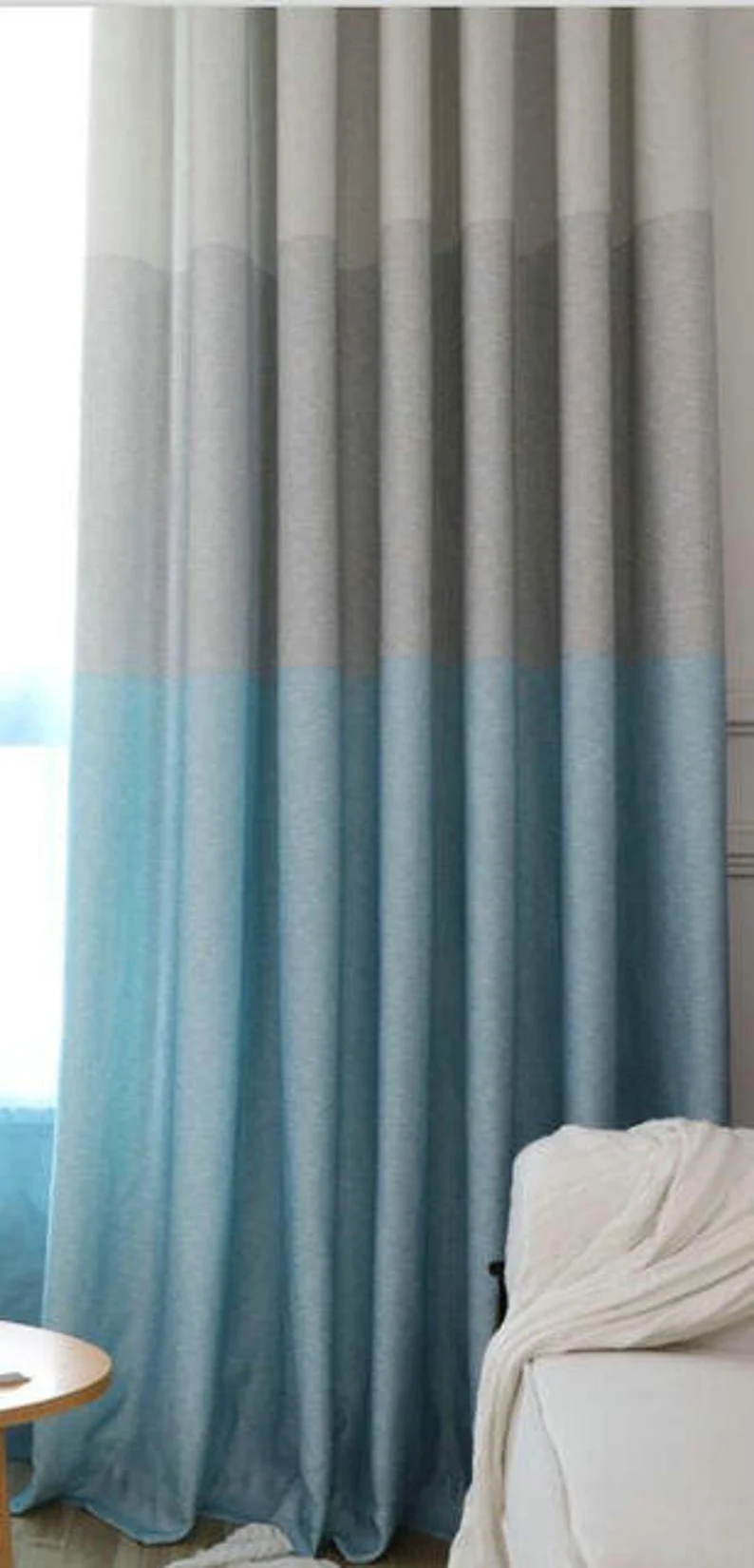 Cheer Grey Yellow Bedroom Curtains | Edit Home - Image 4