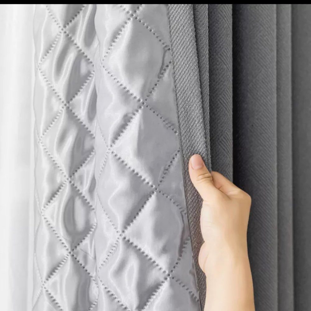 Luxury Blackout Curtains With Thermal Lining Gold Curtain Jacquard Goldish Curtains - Image 9