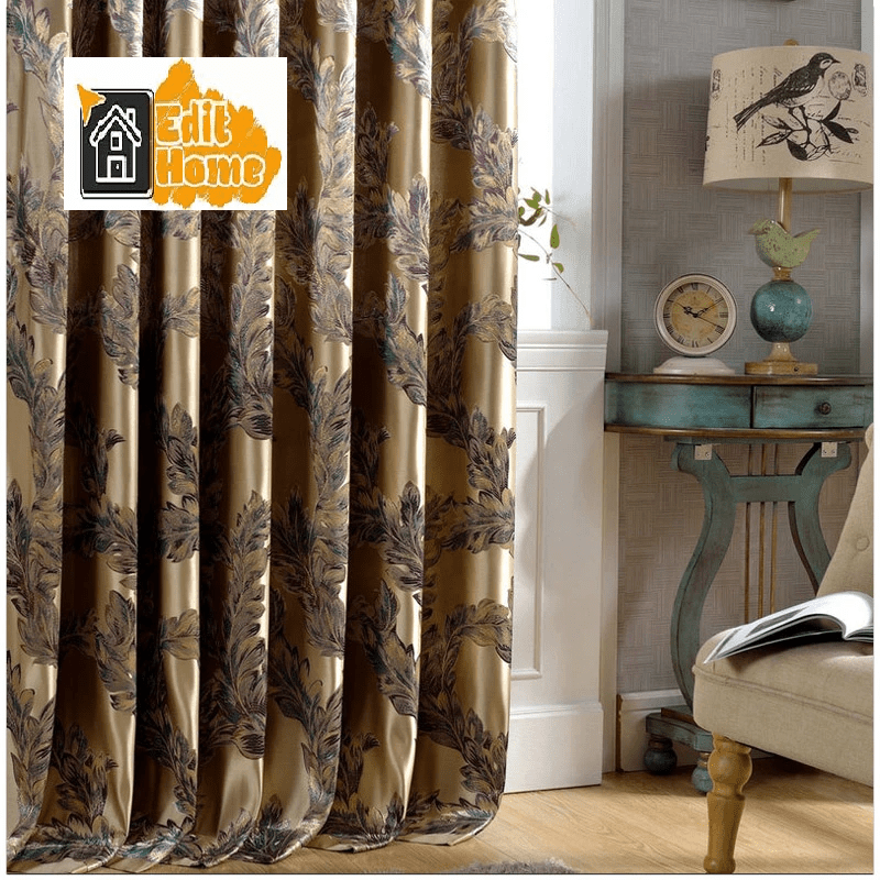 best-golden-living-room-curtain, blackout-curtains, edit-home-curtains