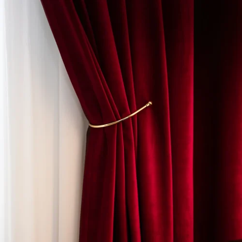 cheer-red-velvet-bedroom-curtains, blackout-curtains, edit-home-curtains