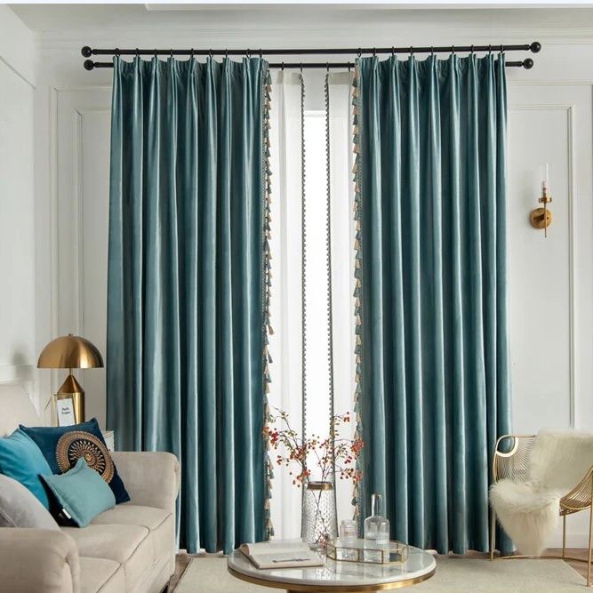 aqua-blue-velvet-bedroom-curtains, blackout-curtains, edit-home-curtains