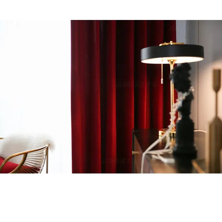 cheer-red-velvet-bedroom-curtains, blackout-curtains, edit-home-curtains