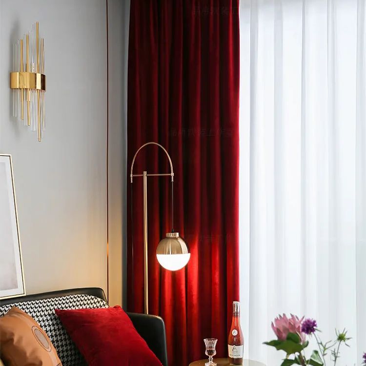 cheer-red-velvet-bedroom-curtains, blackout-curtains, edit-home-curtains