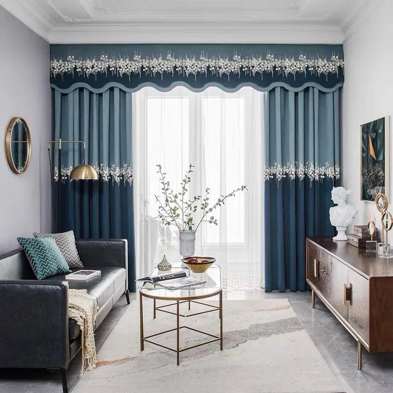luxury-blue-grey-bedroom-curtains, blackout-curtains, edit-home-curtains