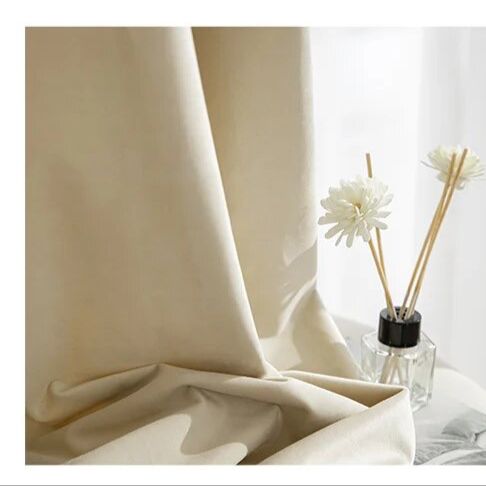 beige-velvet-curtains, blackout-curtains, edit-home-curtains