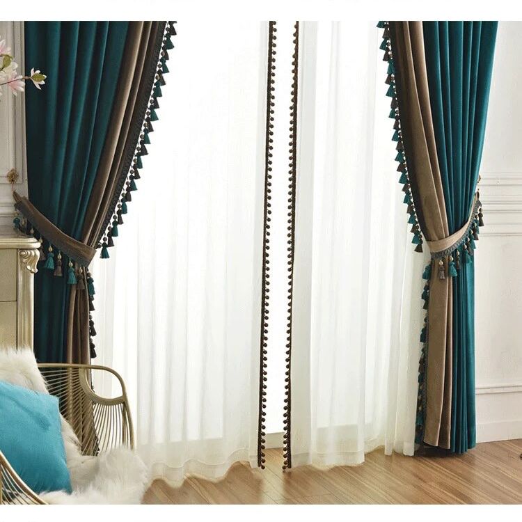 blue-green-velvet-bedroom-curtains, blackout-curtains, edit-home-curtains