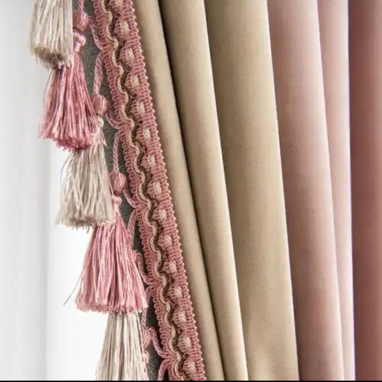 pink-and-beige-velvet-bedroom-curtains, blackout-curtains, edit-home-curtains