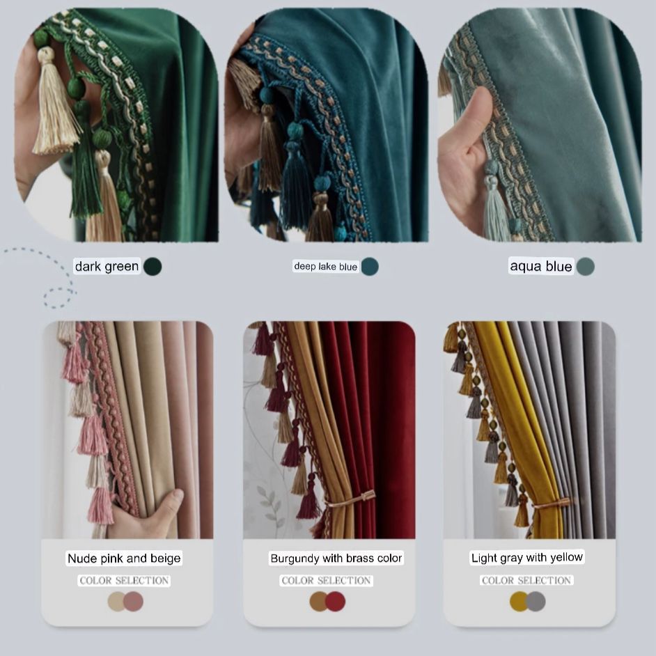 Cheer Green Velvet Bedroom Curtains | Edit Home - Image 37