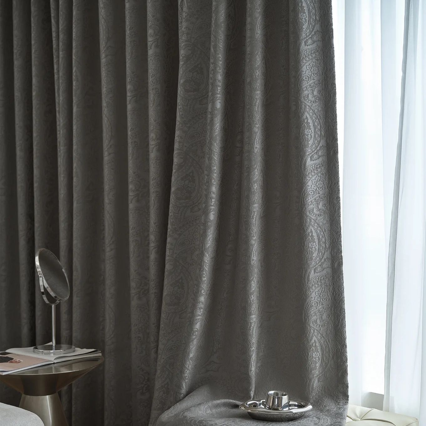 self embroidered jacquard curtains-curtains, blackout-curtains, edit-home-curtains