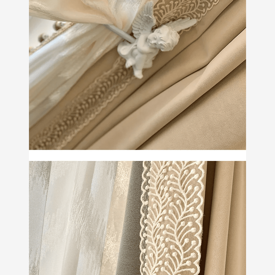 Beautiful Beige Velvet Curtains | Edit Home